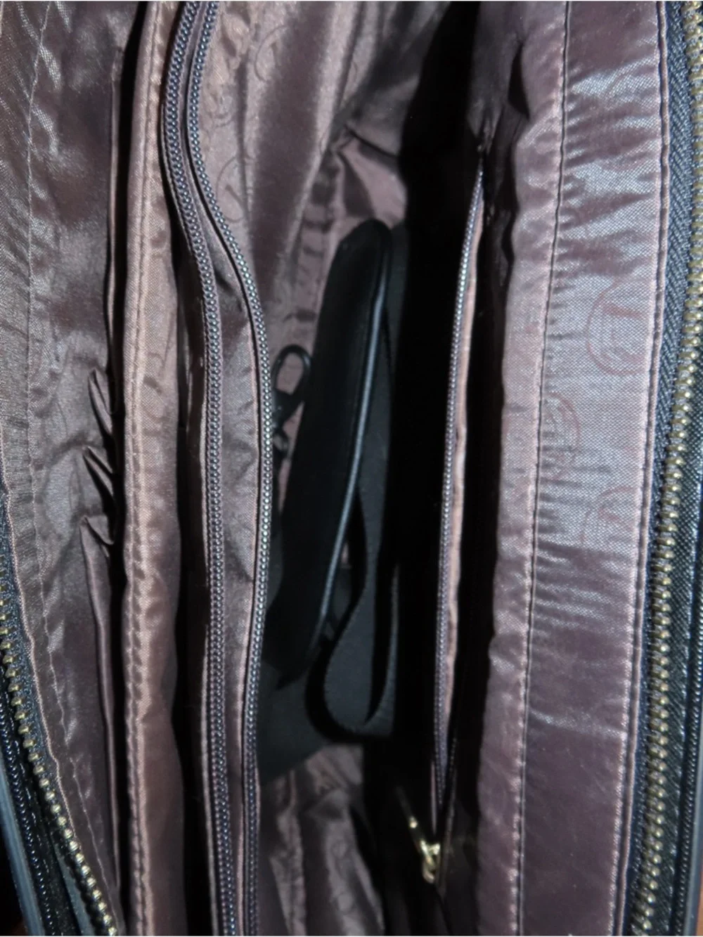 Source Unknown Black Laptop Satchel with Gold Studs